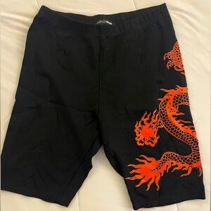 Fashion nova size medium black bike short.